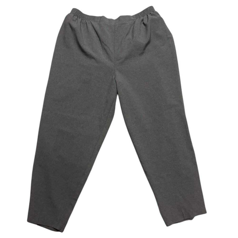 Just For Women Pull On/Elastic Waist Dress Pants Size 24W in Gray